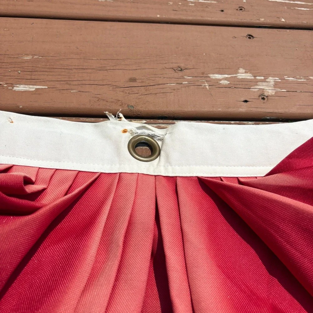 Vintage Pleated Fan Flag Bunting Unisex 68x36 Red White Blue Patriotic Decor‎